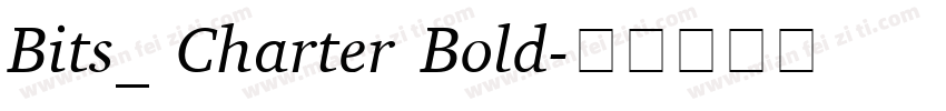 Bits_ Charter Bold字体转换